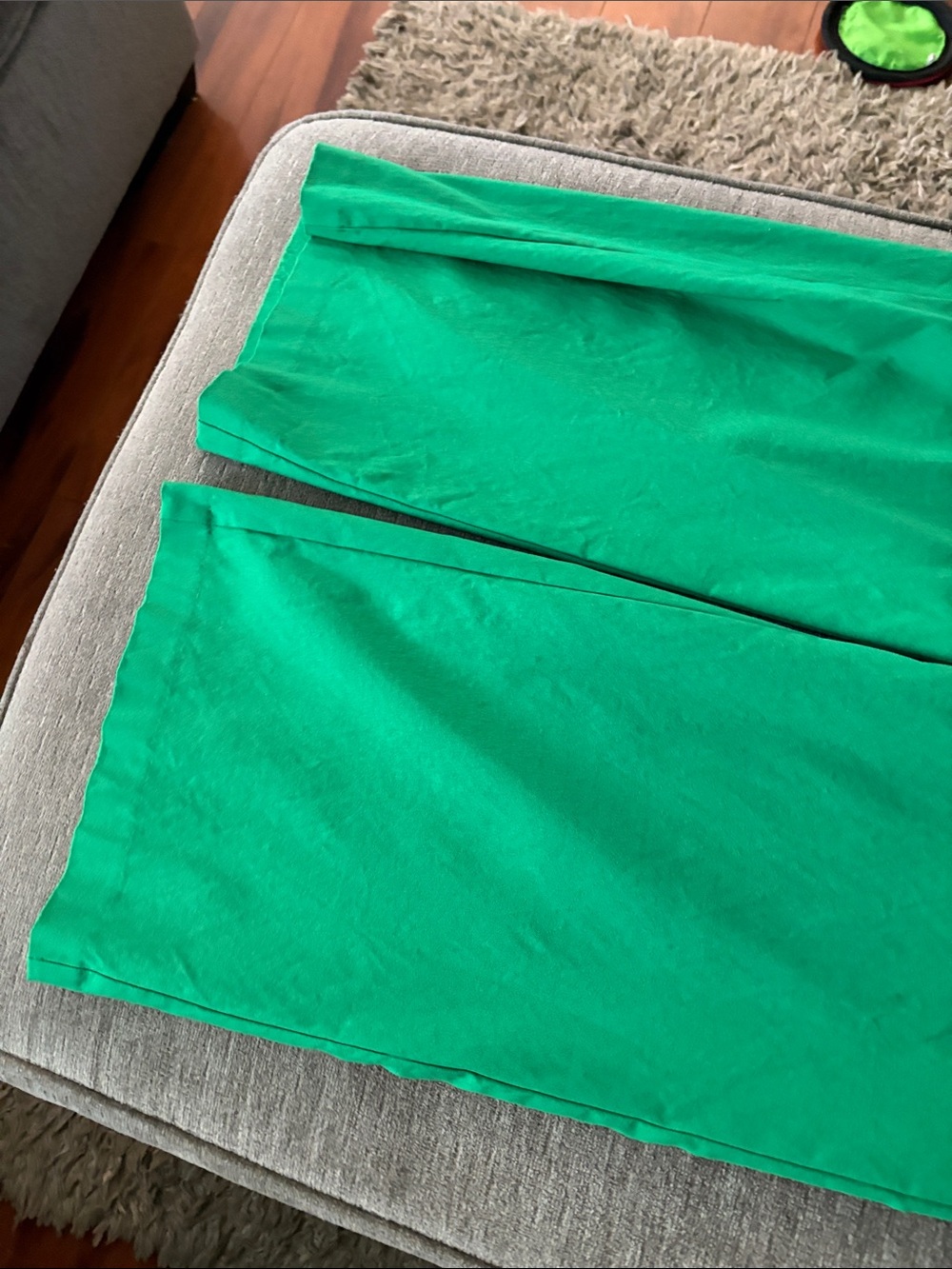 Jules & Leopold Bright Green Wide-Leg Pants - Picture 8 of 11